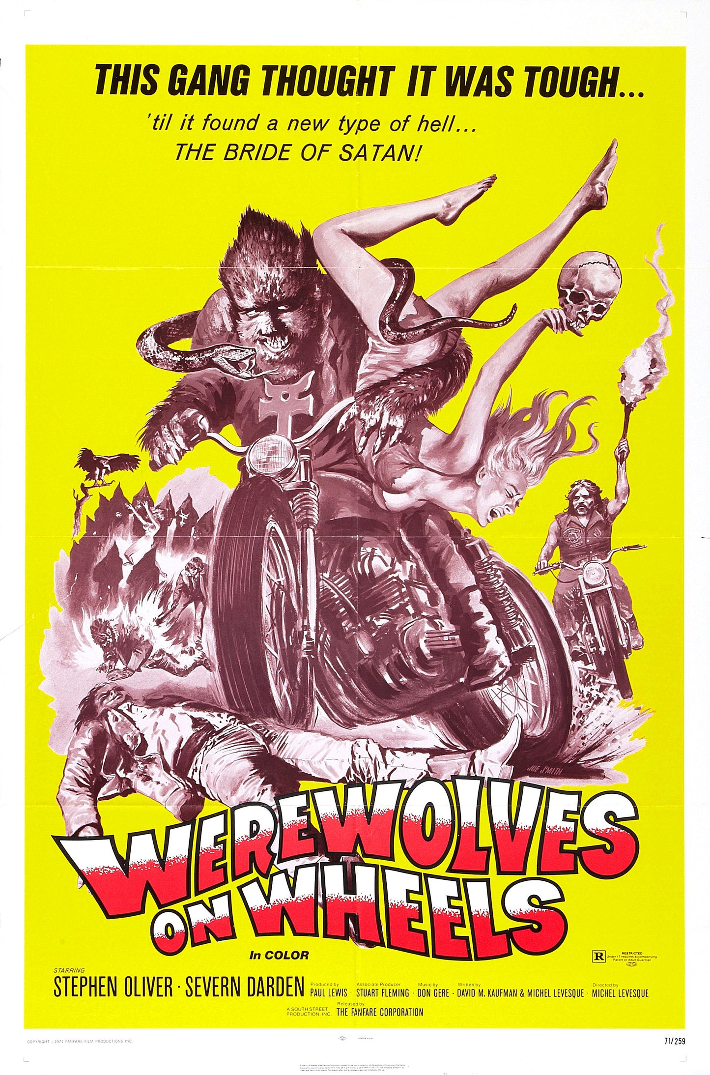Werewolves On Wheels 01 Movie Magnet
