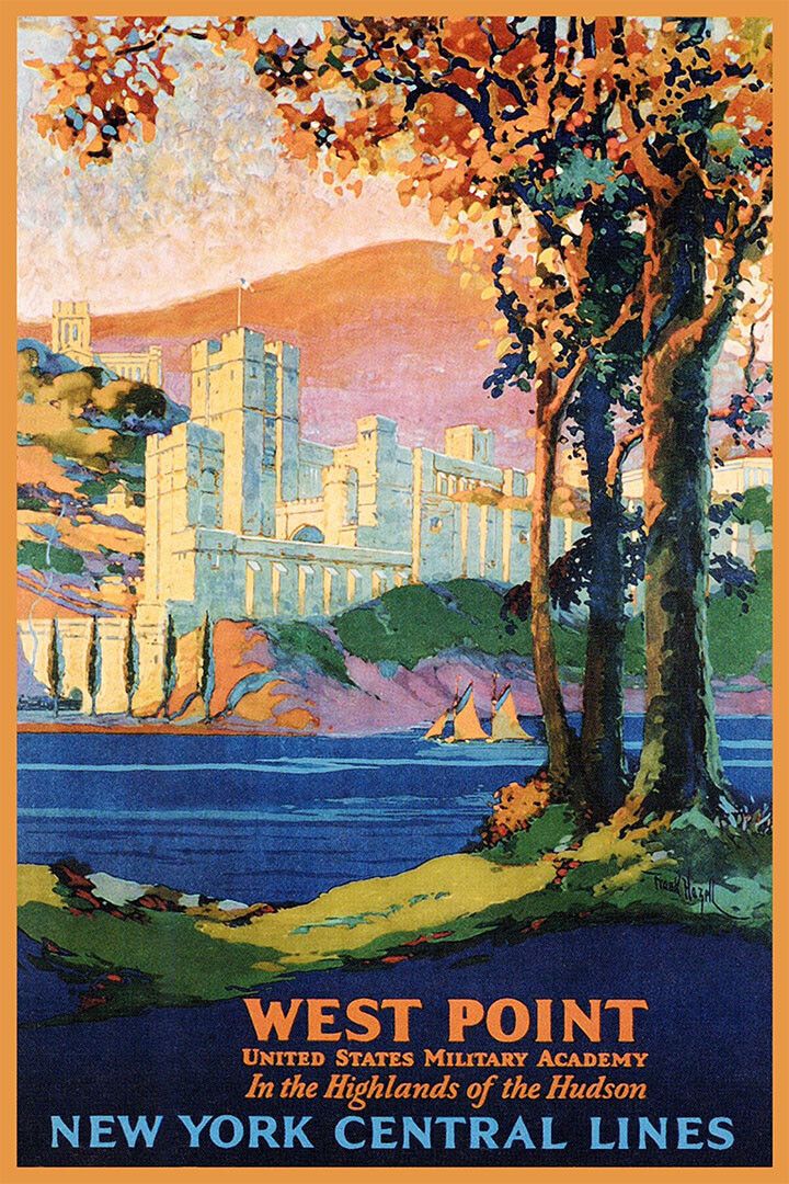 West Point New York Central Lines City Vintage Style Jigsaw Puzzle