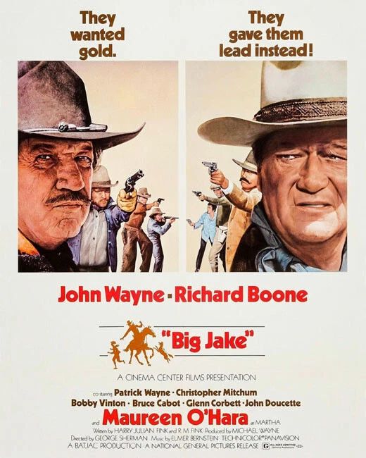 Western Film 'Big Jake' John Wayne And Richard Boone Photo Print Poster