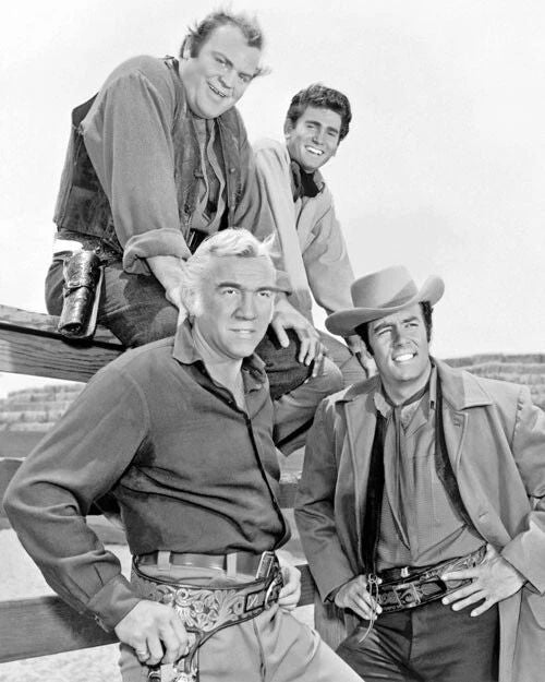 Western Tv Show Bonanza Glossy Magnet Print Cowboys Magnet Actors Portrait