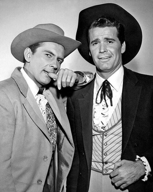 Western Tv Show Maverick Glossy Keychain Keychain Jack Kelly And James Gardner