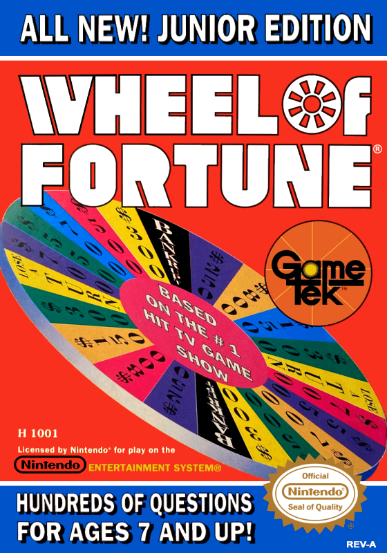 Wheel Of Fortune Junior Edition (Usa) Nes Print Poster
