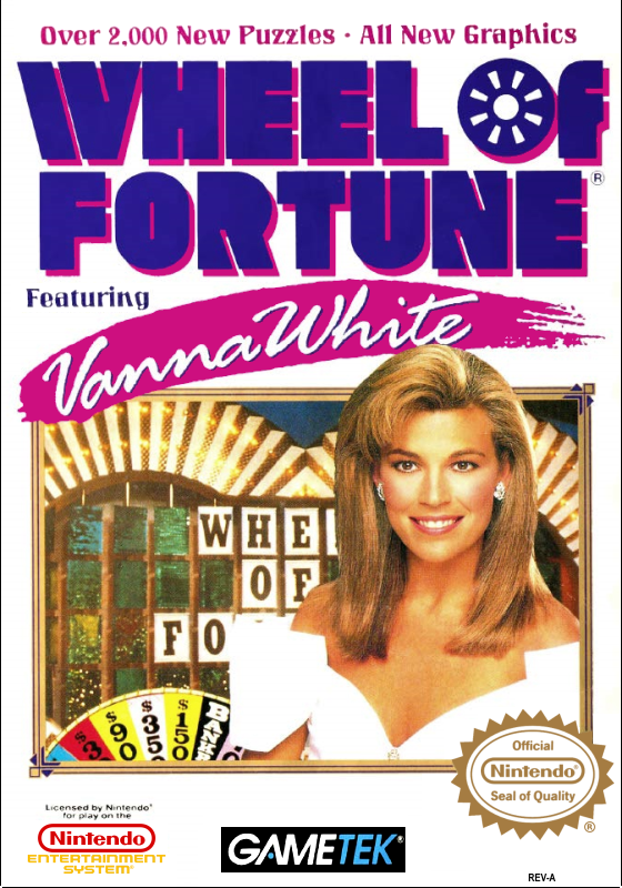 Wheel Of Fortune Featuring Vanna White (Usa) (Bordered For Nes Classic Use) Nes Print Poster