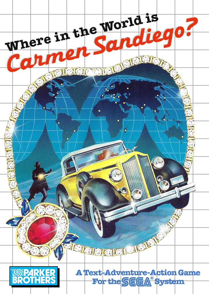 Where In The World Is Carmen Sandiego Sega Master System Print Poster