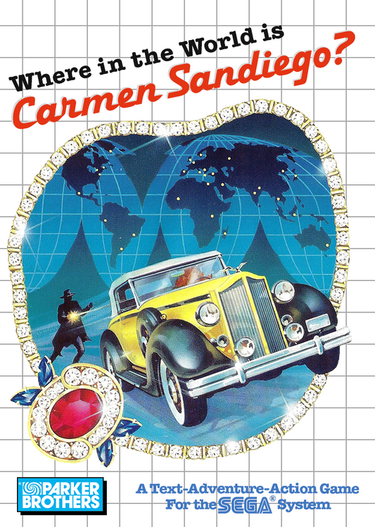 Where In The World Is Carmen Sandiego Sega Master System Print Poster