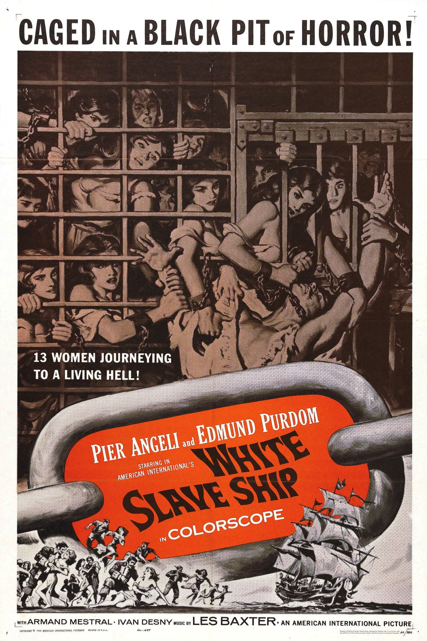 White Slave Ship 01 Movie Magnet
