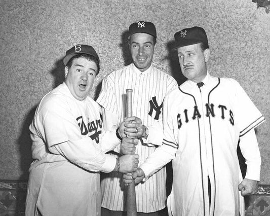 Who'S On First Abbott And Costello Glossy Photo Joe Dimaggio Poster Print