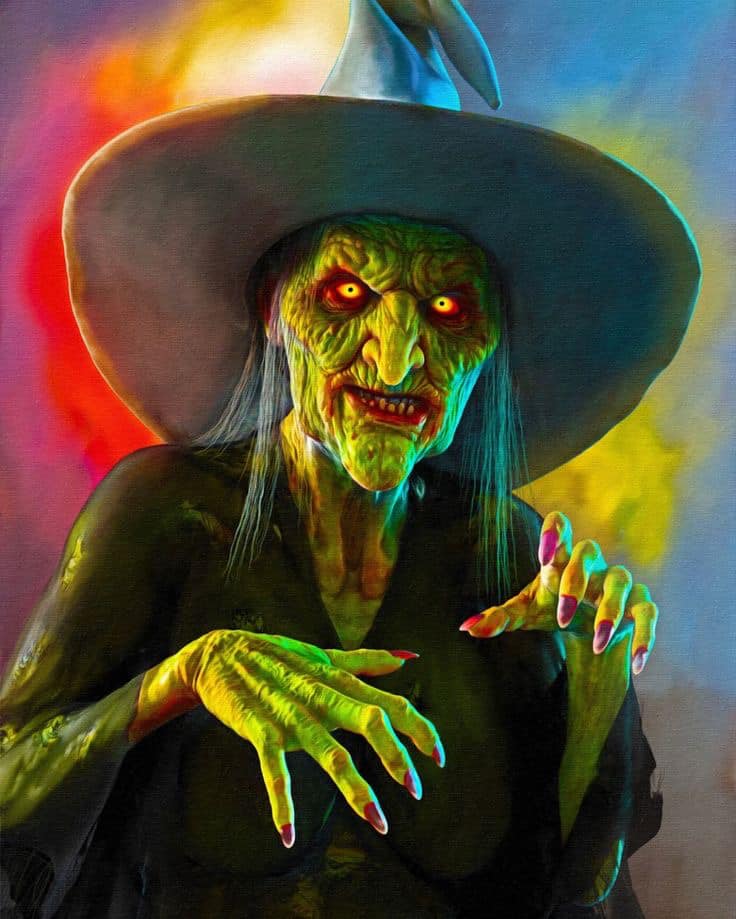 Wicked Witch Portrait (2) Print Poster