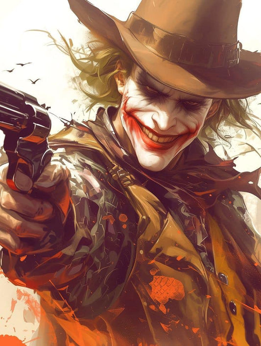 Wild West Joker Print Poster