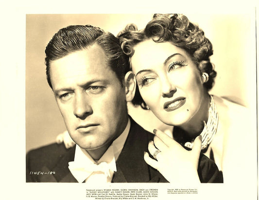 William Holden & Gloria Swanson Sunset Boulevard Classic Picture Photo