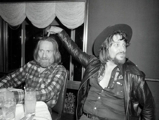 Willie Nelson & Waylon Jennings 1978 Publicity Picture Magnet Magnet Print