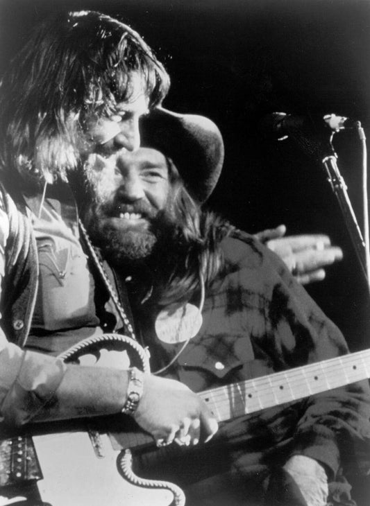 Willie Nelson & Waylon Jennings Publicity Picture Poster Photo Print