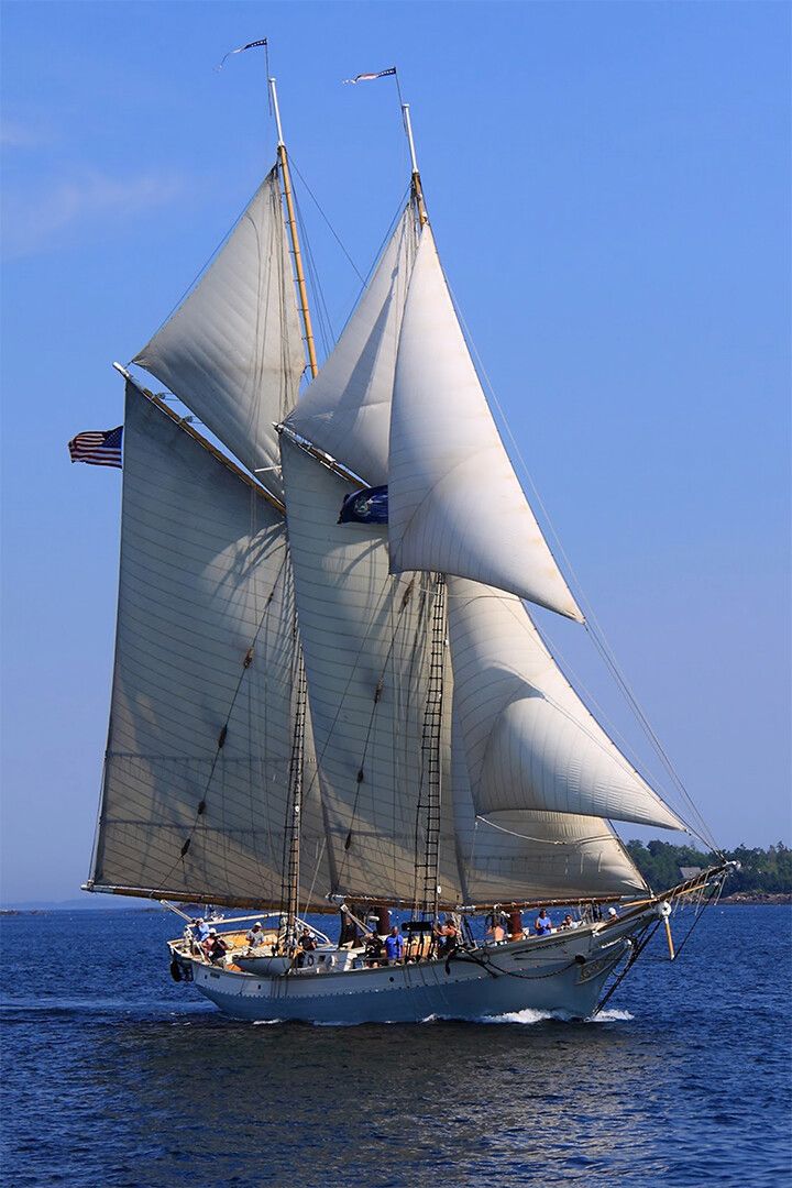 Windjammer Schooner Sound Of Wind Painting Print Jigsaw Puzzle
