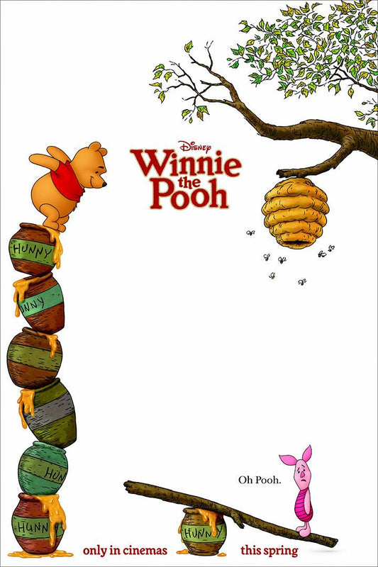 Winnie The Pooh A Very Merry Pooh Year Movie Art Home Decor Poster
