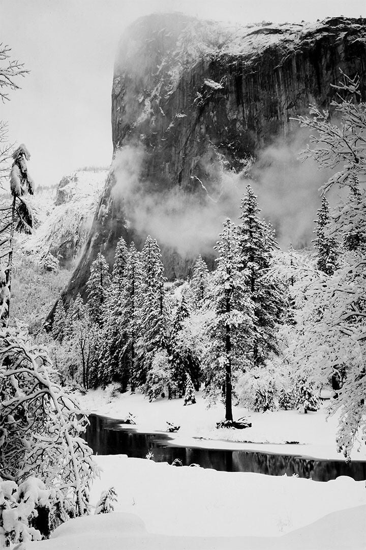 Winter El Capitan California In Yosemite National Park Wall Decor Jigsaw Puzzle