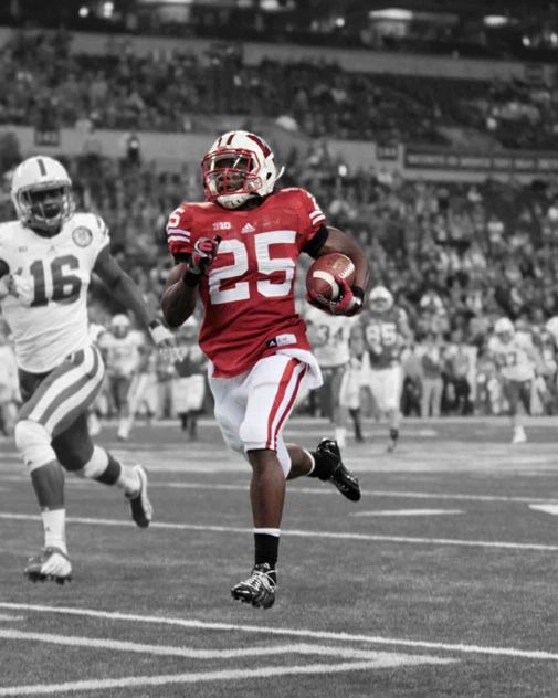 Wisconsin Badgers Melvin Gordon Glossy Photo Spotlight Print Poster