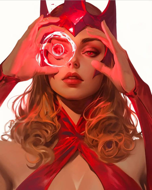 Witch With Energy Orb Print Poster