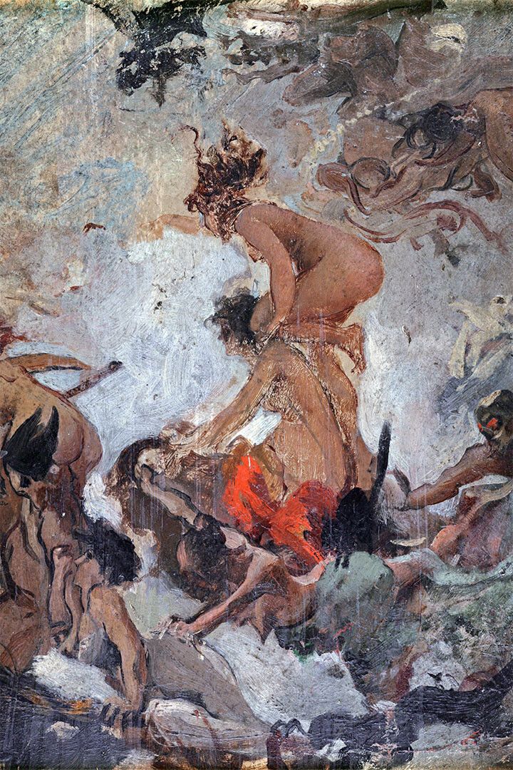Witches Going To Their Sabbath Luis Falero Painting Wall Art Home Poster