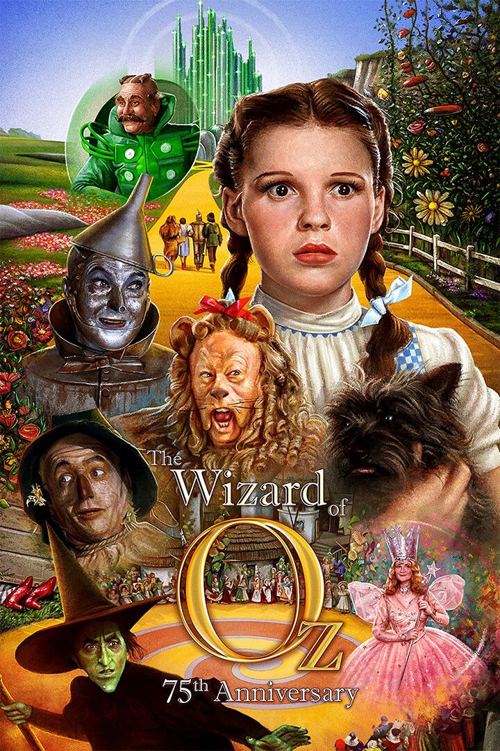 Wizard Of Oz Judy Garland Lion Scarecrow 2019 Film Art Home Keychain