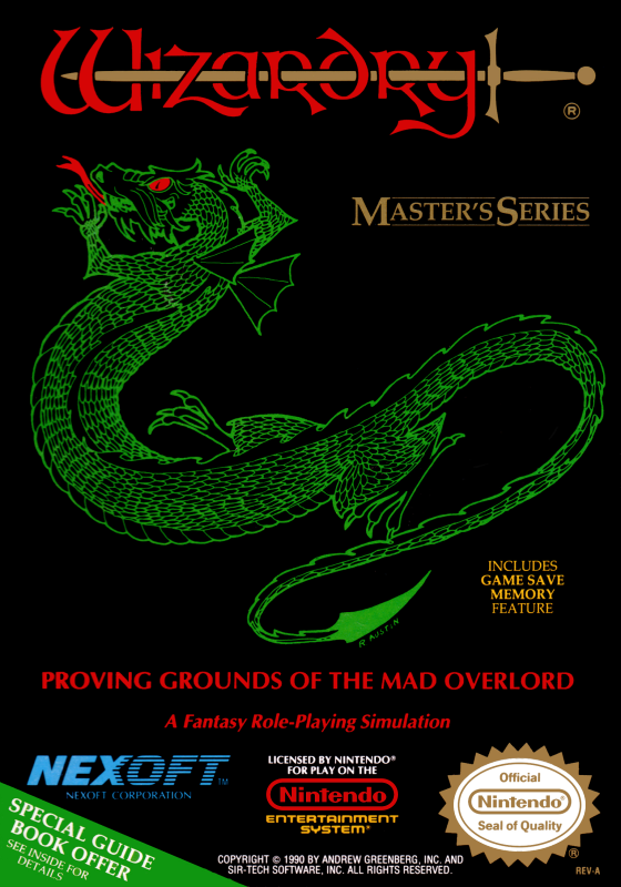 Wizardry Proving Grounds Of The Mad Overlord (Usa) Nes Print Poster