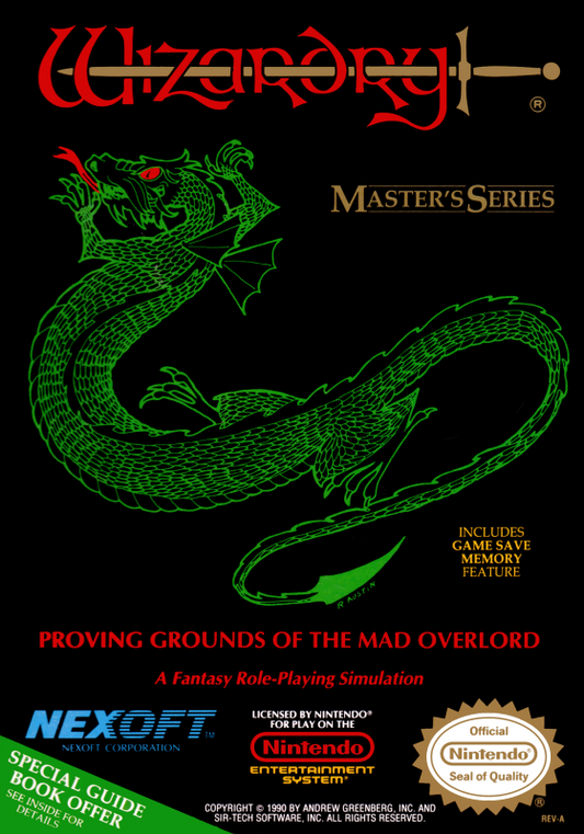 Wizardry Proving Grounds Of The Mad Overlord (Usa) Nes Print Poster