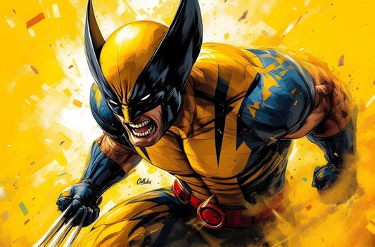Wolverine Action Art Print Poster
