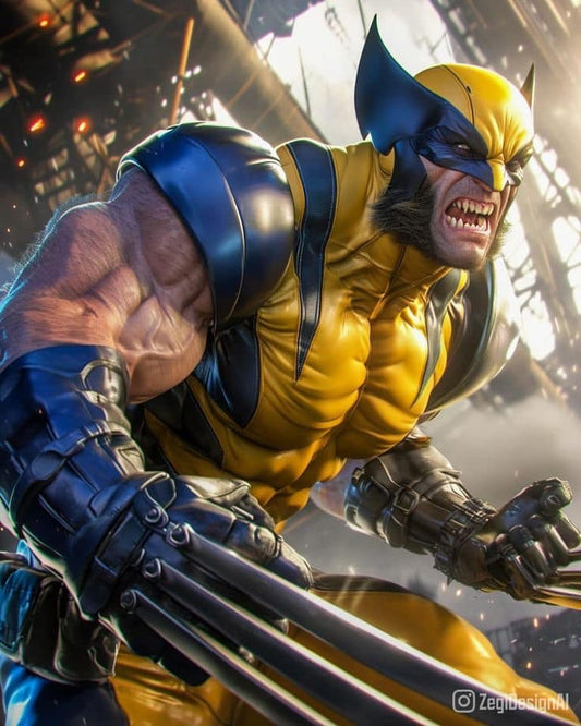 Wolverine Action Figure Print Poster