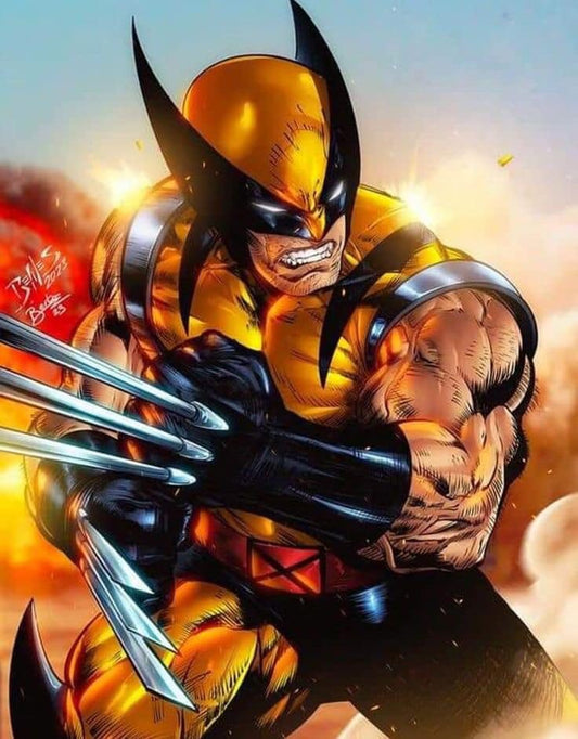 Wolverine Action Hero Print Poster