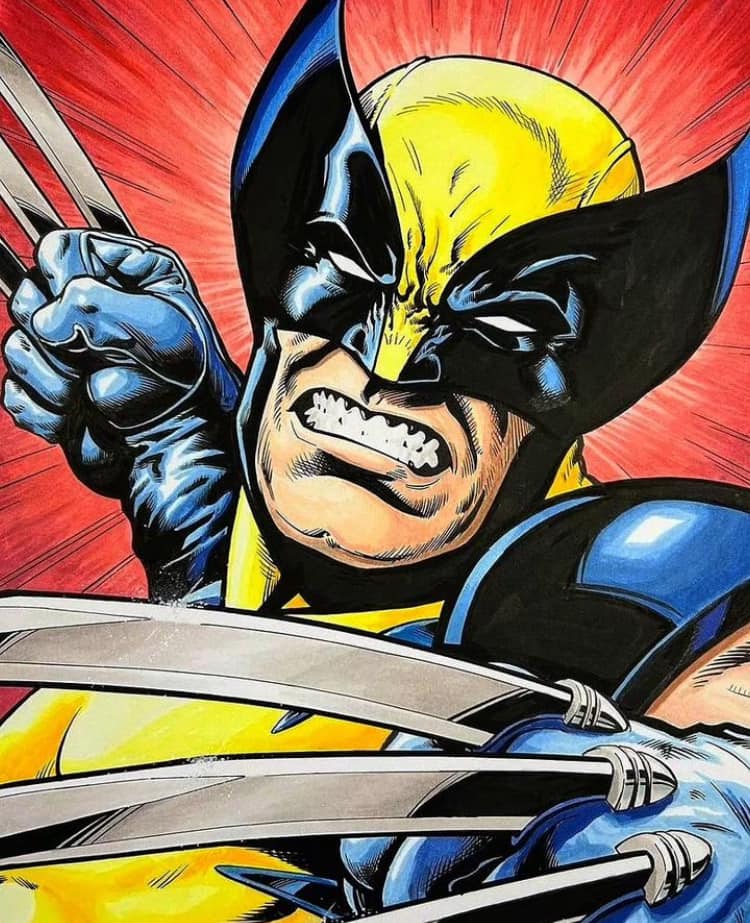 Wolverine Action Illustration Jigsaw Puzzle