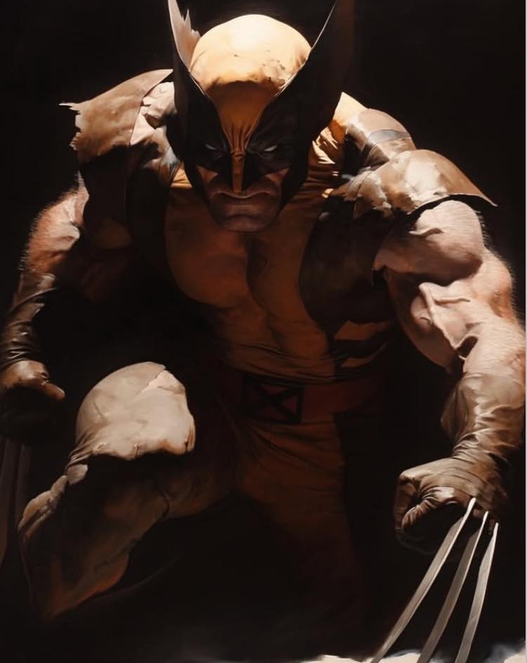 Wolverine Action Portrait (10) Print Poster