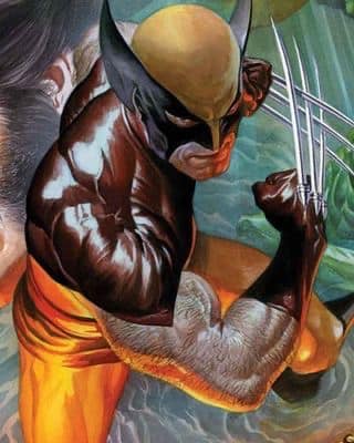 Wolverine Action Portrait (2) Print Poster