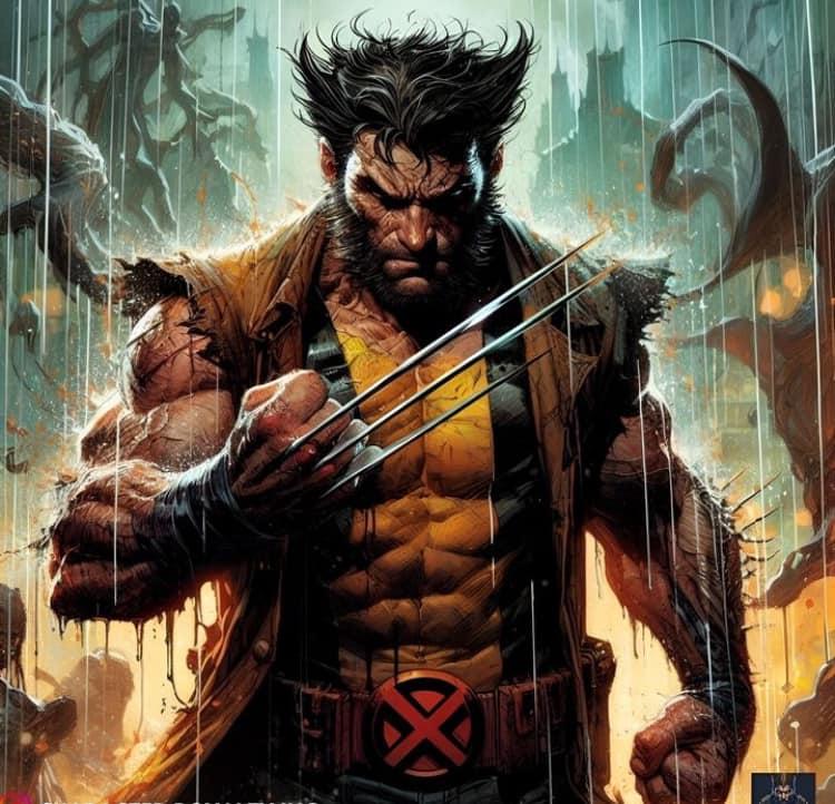 Wolverine Action Portrait (4) Jigsaw Puzzle
