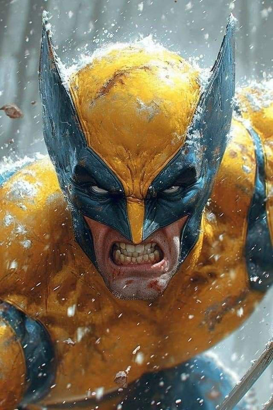 Wolverine Action Portrait (9) Print Poster