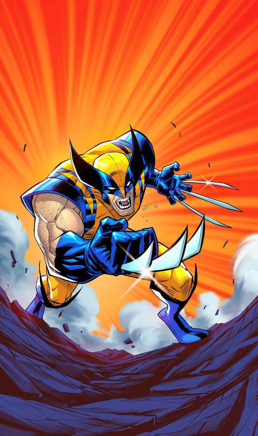 Wolverine Action Pose Comic Print Poster