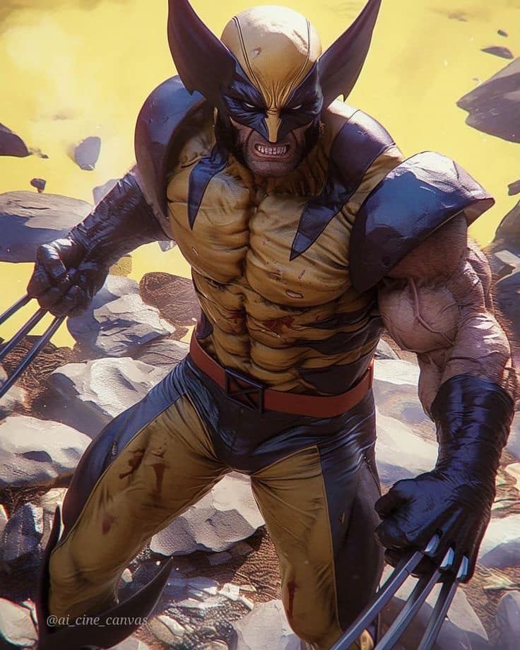 Wolverine Action Pose (14) Print Poster