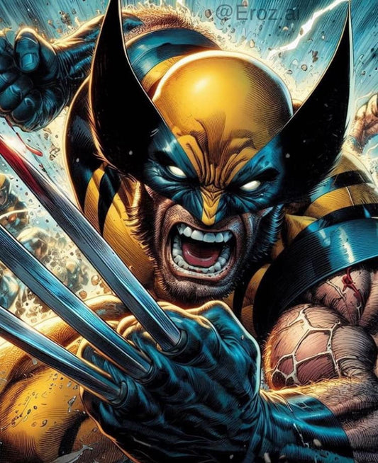 Wolverine Action Pose (9) Print Poster
