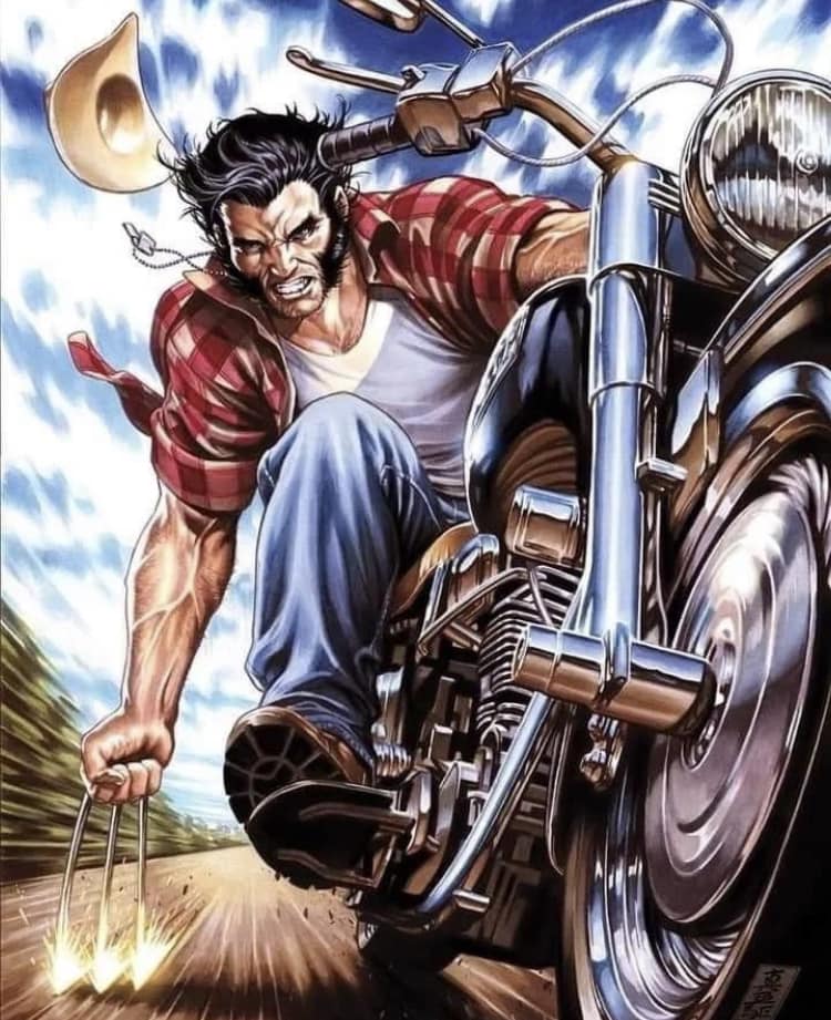 Wolverine Biker Action Jigsaw Puzzle