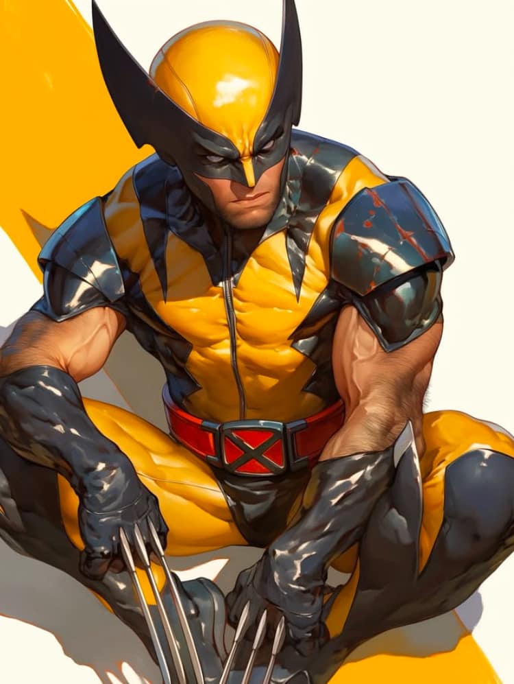 Wolverine Character Art (5) Print Poster