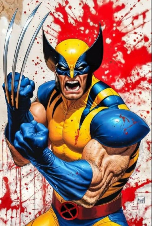 Wolverine Comic Art Action (3) Print Poster