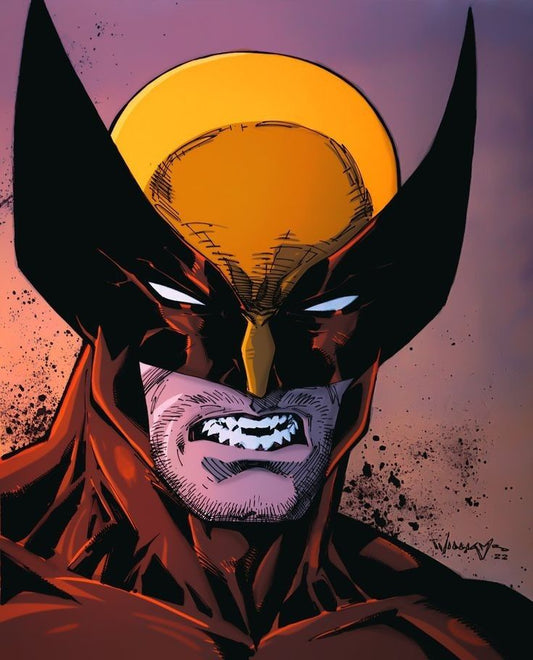 Wolverine Comic Art Portrait Print Poster