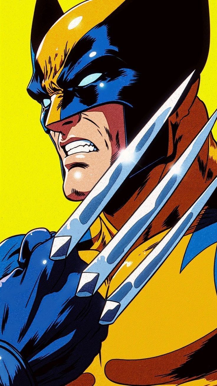 Wolverine Comic Portrait Print Poster