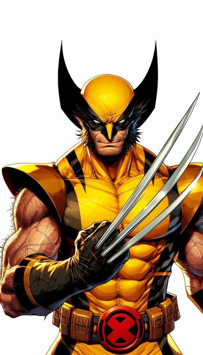 Wolverine Comic Portrait (2) Print Poster