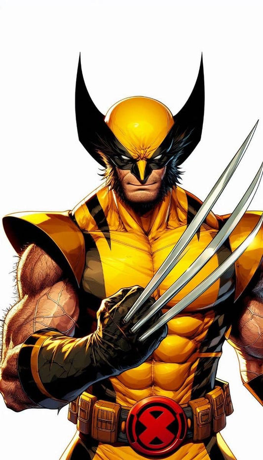 Wolverine Comic Portrait (2) Print Poster