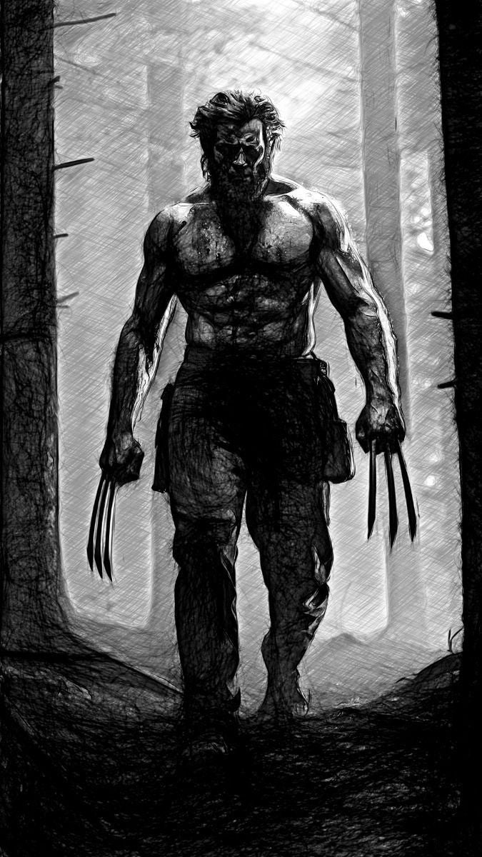 Wolverine Dark Forest Jigsaw Puzzle