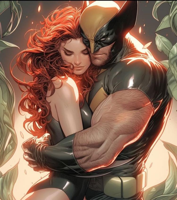 Wolverine Embrace Redhead Print Poster