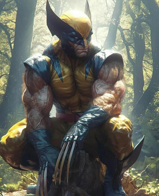 Wolverine Forest Portrait Print Poster