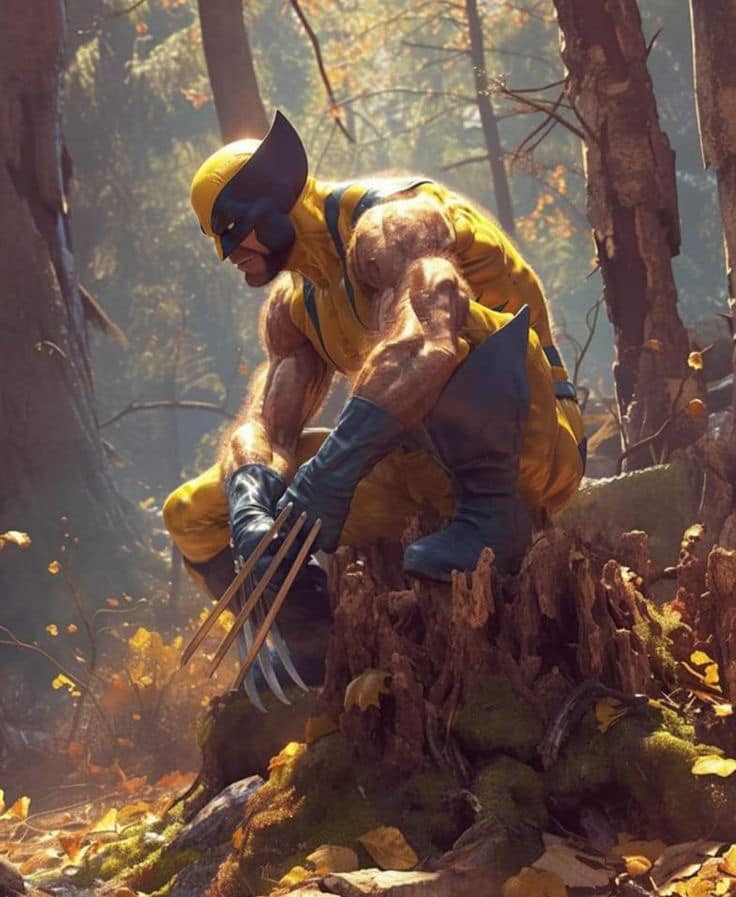 Wolverine Forest Pose Jigsaw Puzzle