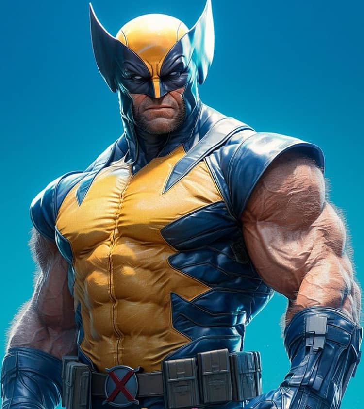Wolverine Hero Portrait Jigsaw Puzzle