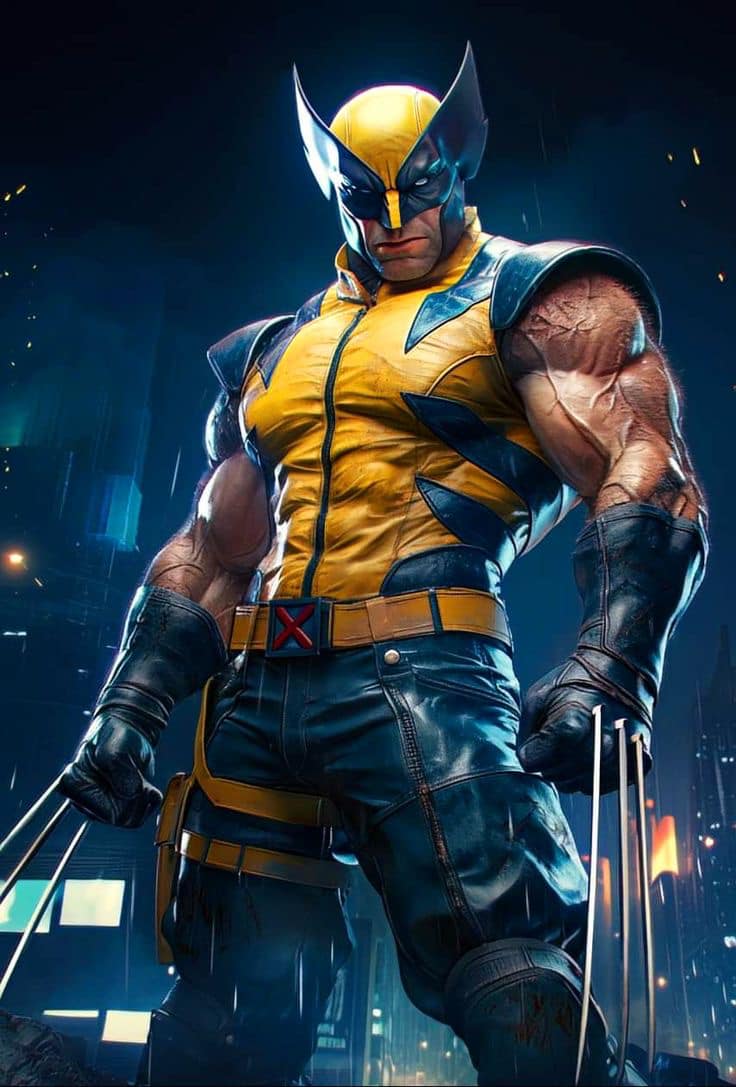 Wolverine Hero Portrait (2) Jigsaw Puzzle