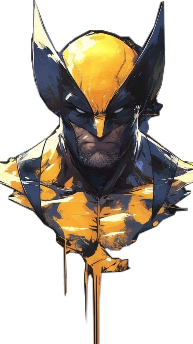 Wolverine Illustration (2) Print Poster